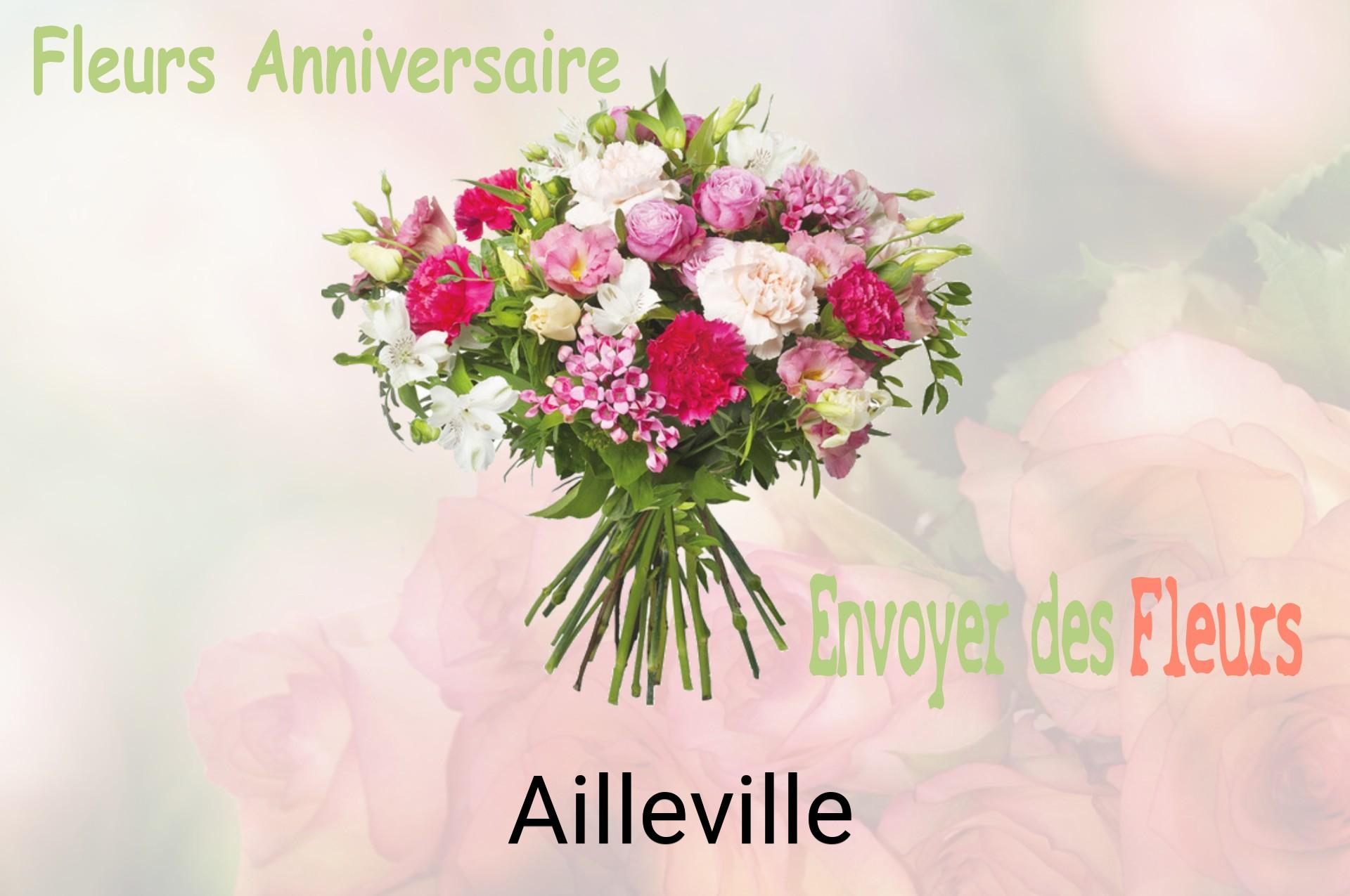 Bouquet de fleurs d’anniversaire livré à Ailleville