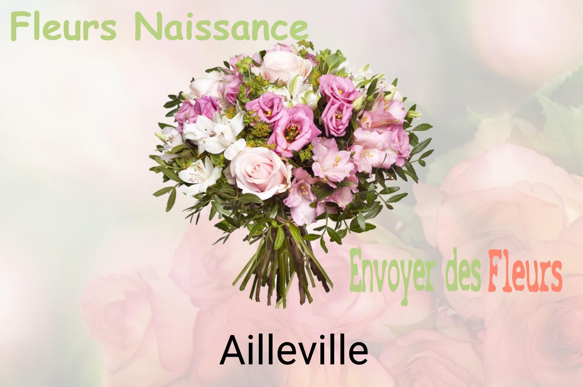 Bouquet de fleurs de naissance livré à Ailleville